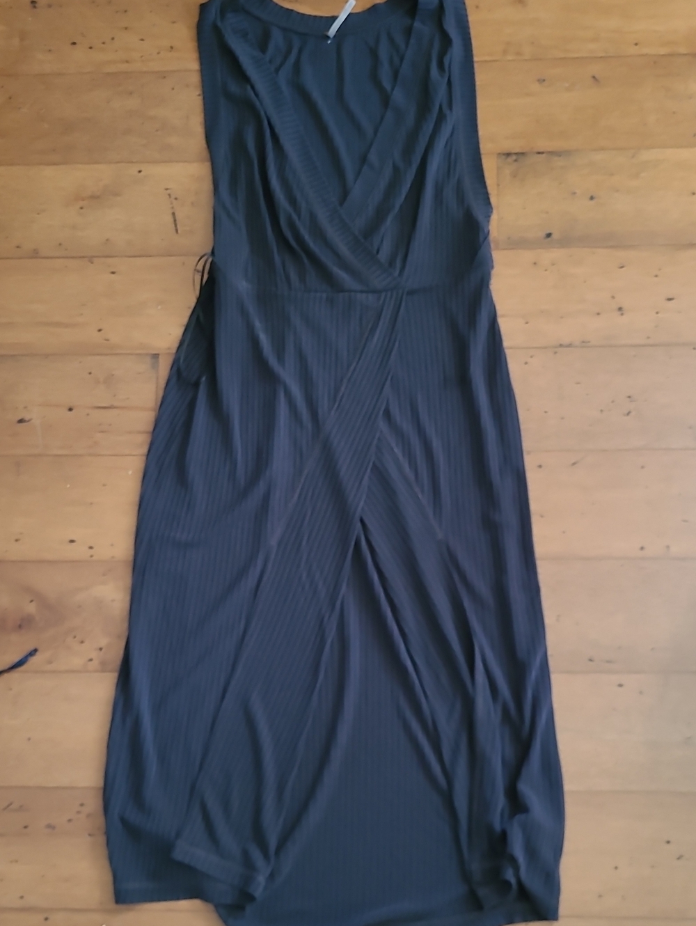 Free People Rising Sun Ribbed Wrap Dress - Picture 4 of 5